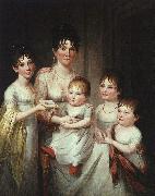 James Peale Madame Dubocq and her Children oil on canvas